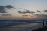 Sunset on the beaches of Cerveteri